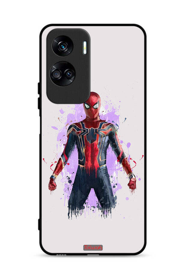 غطاء حماية لهاتف Honor 90 Lite 5G بتصميم العنكبوت الحديدي