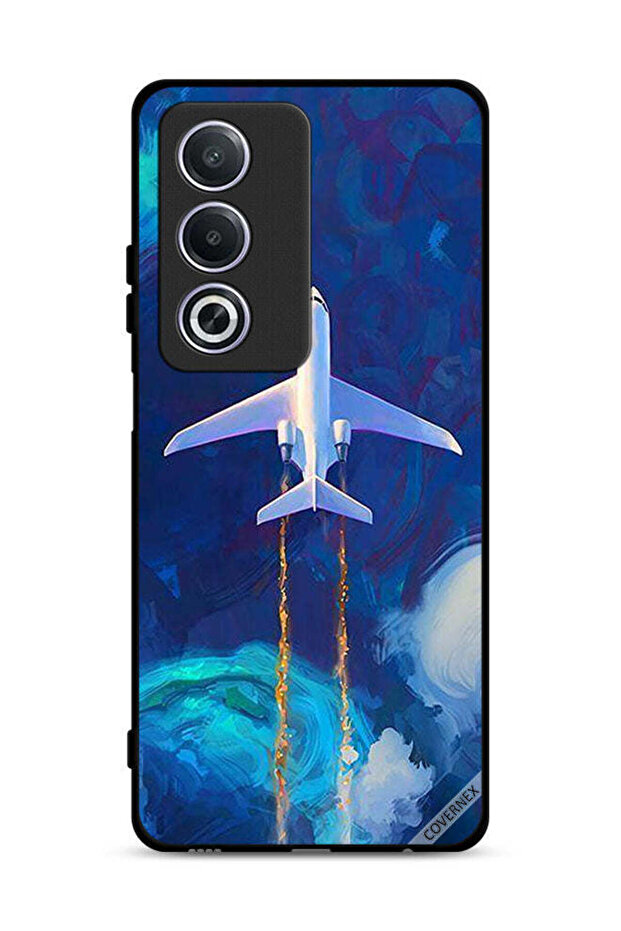 غطاء حماية Oppo A3 Pro 5G بتصميم فن الطائرة