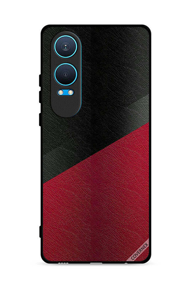 غطاء حماية جلدي بنقشة لهاتف OnePlus Nord CE4 Lite 5G