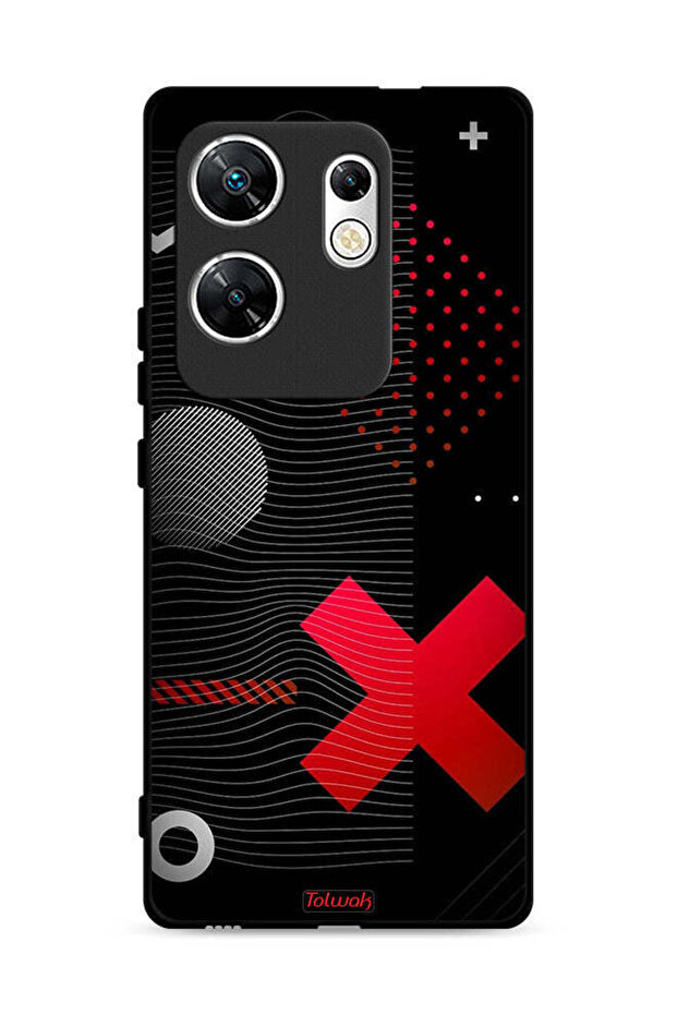 غطاء حماية لهاتف Infinix Zero 30 4G بعلامة الصليب