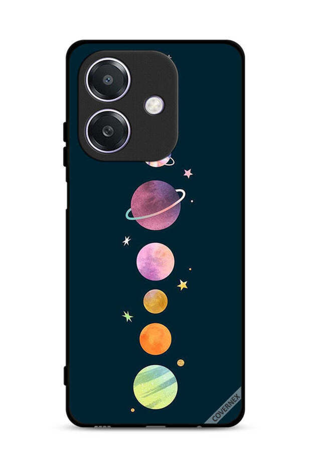 غطاء حماية لهاتف Oppo A3 5G بنقشة الفضاء والنجوم