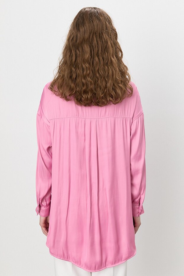 Parlak Taş Detaylı Tunik Pembe - 4