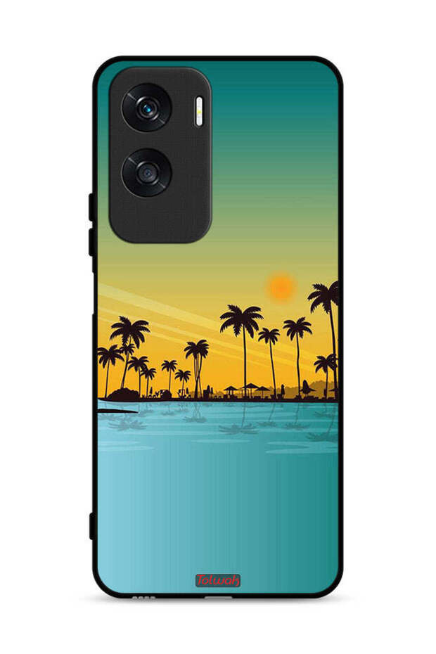 غطاء حماية لهاتف Honor X50i 5G، منظر فني تجريدي