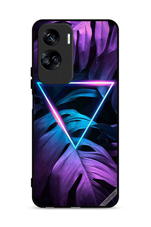 غطاء حماية لهاتف Honor 90 Lite 5G بتصميم مثلث الإضاءة
