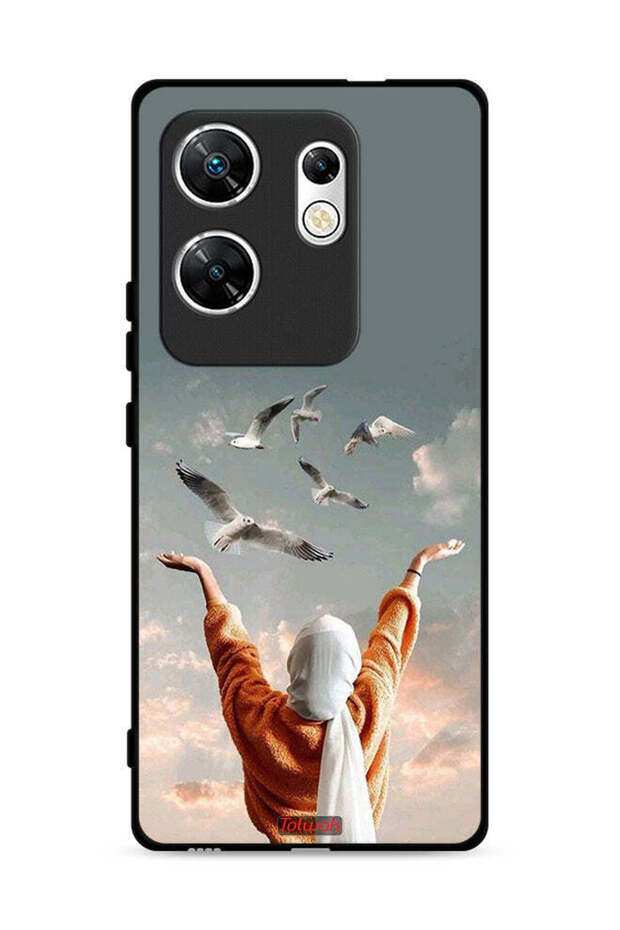غطاء حماية لهاتف Infinix Zero 30 4G بطبعة طيور تحلق