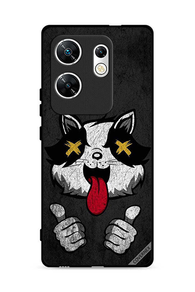 غطاء حماية لهاتف Infinix Zero 30 4G بتصميم قطة مارشميلو