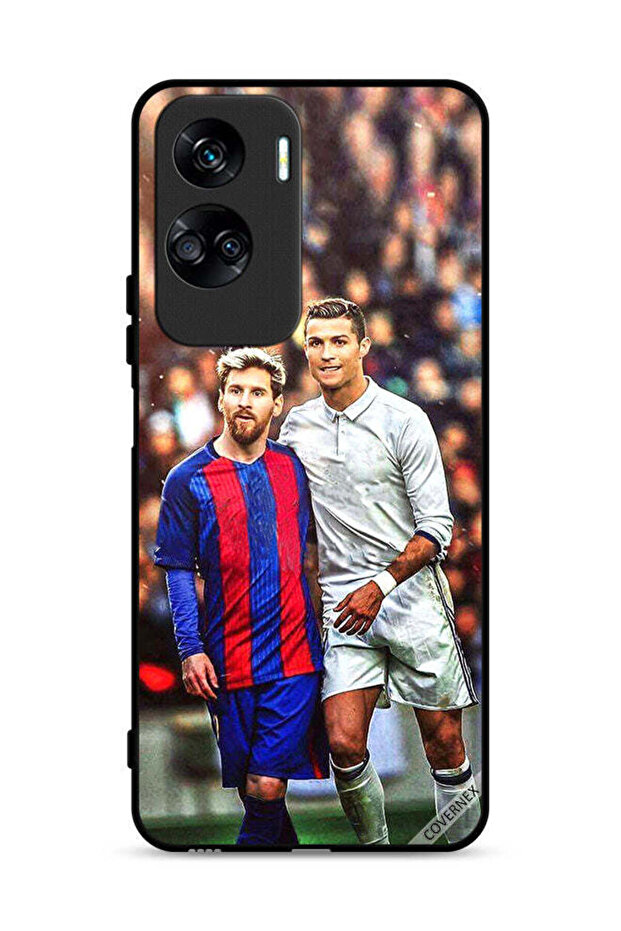 غطاء حماية لهاتف Honor 90 Lite 5G ميسي ورونالدو