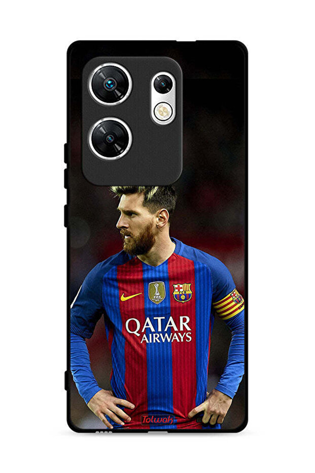 غطاء حماية لهاتف Infinix Zero 30 4G ميسي برشلونة