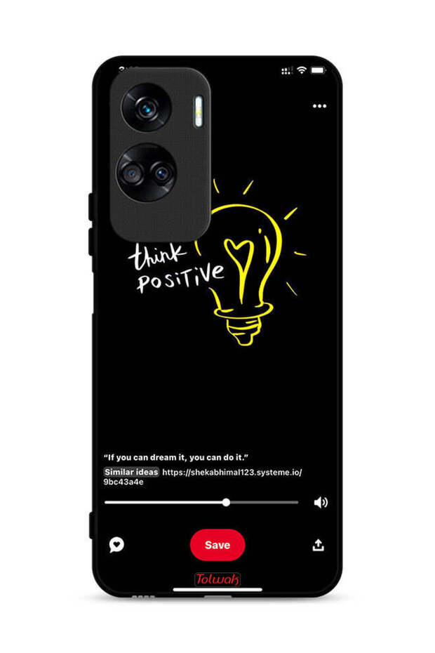 غطاء حماية لهاتف Honor 90 Lite 5G - فكر بإيجابية