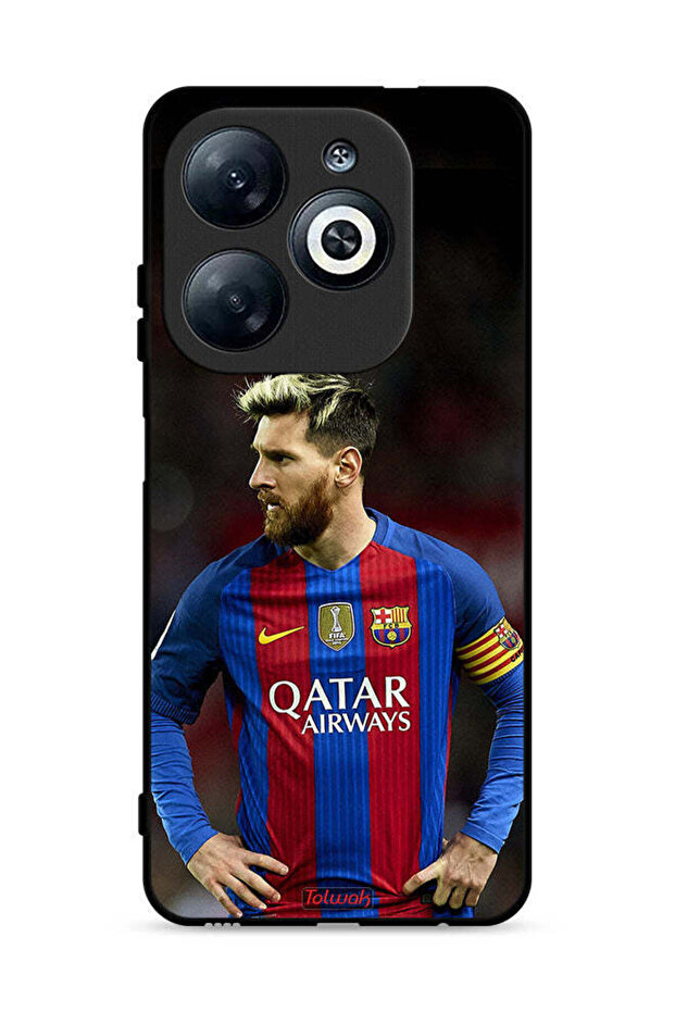 غطاء حماية لهاتف Infinix Smart 8 4G ميسي برشلونة