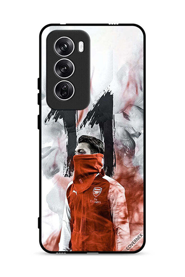 غطاء حماية لهاتف Oppo Reno12 5G بنقشة مسعود أوزيل