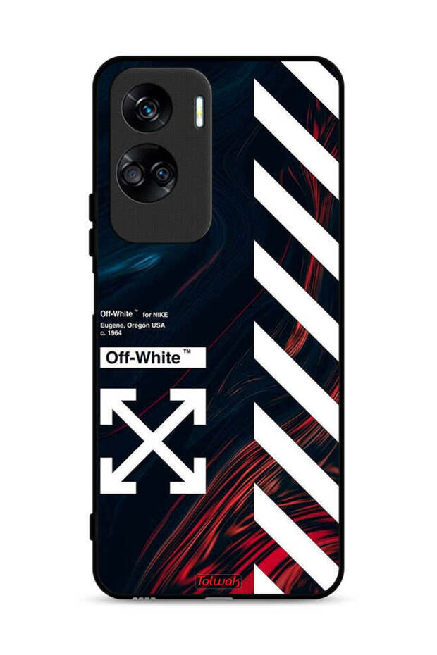 غطاء حماية لهاتف Honor 90 Lite 5G، ملصق أبيض فاتح