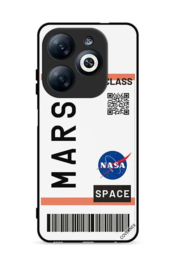غطاء حماية لهاتف Infinix Smart 8 4G بتصميم Mars Art Clip