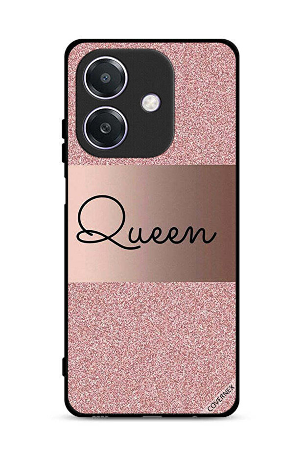 غطاء حماية لهاتف Oppo A3 5G بخلفية لامعة من Queen Glitters