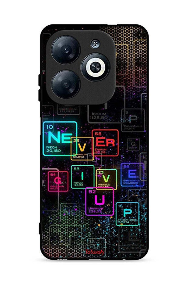 غطاء حماية لهاتف Infinix Smart 8 4G - فن Never Give Up