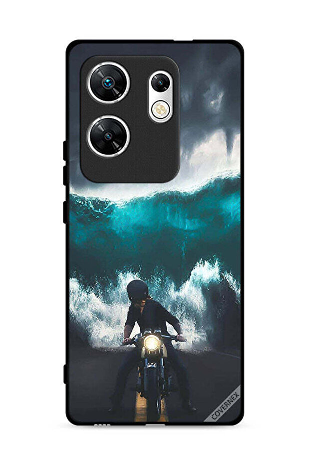 غطاء حماية لهاتف Infinix Zero 30 4G برسومات موجة مائية