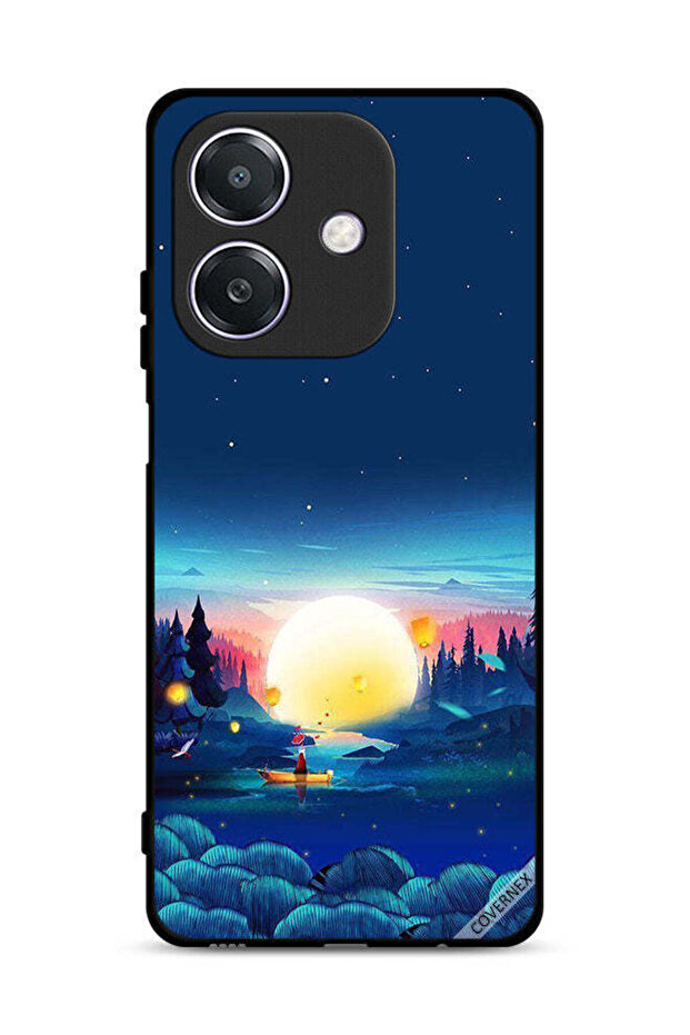 غطاء حماية Oppo A3x 5G بمنظر غروب الشمس