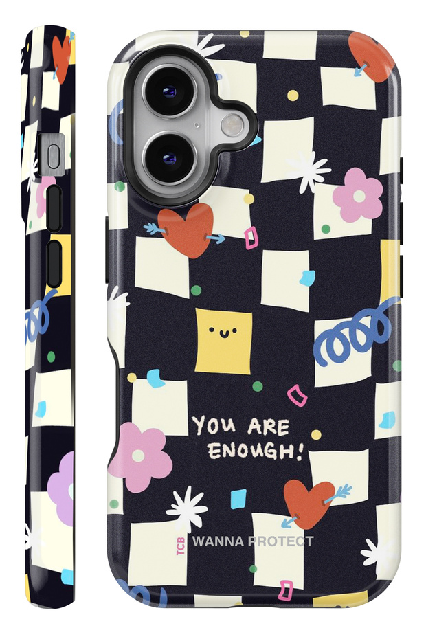iPhone 16 Dual Layer Shock Absorbing Protection Enough Glossy Superior Protect Phone Case