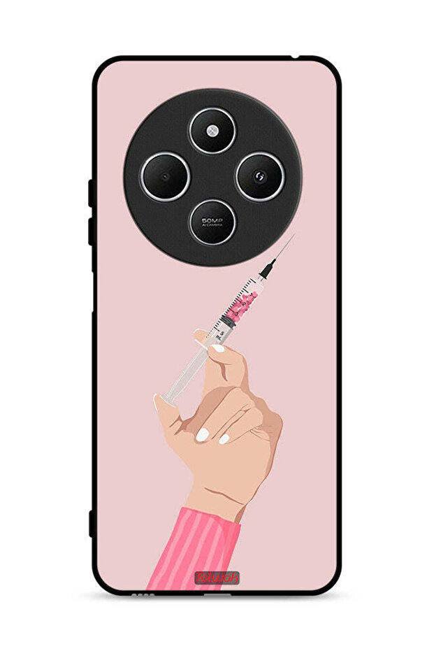 غطاء حماية لهاتف شاومي ريدمي 14R 5G بنقشة Love Injection