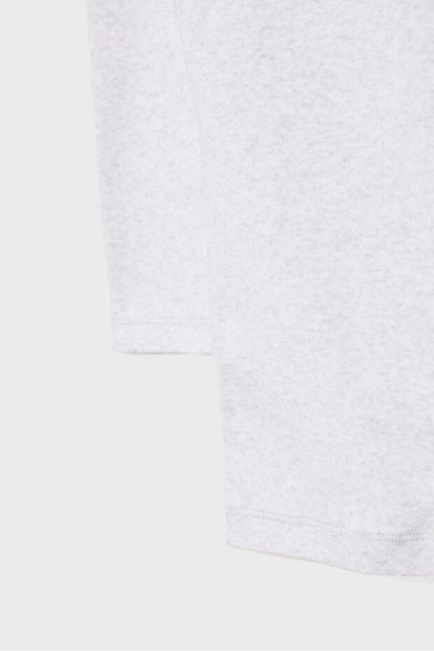 Basic geniş yaka tişört - 7