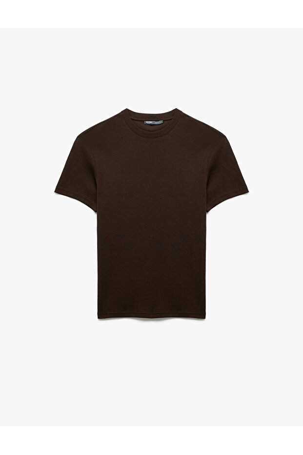 Short Sleeve Crew Neck Cotton Slim Fit T-Shirt