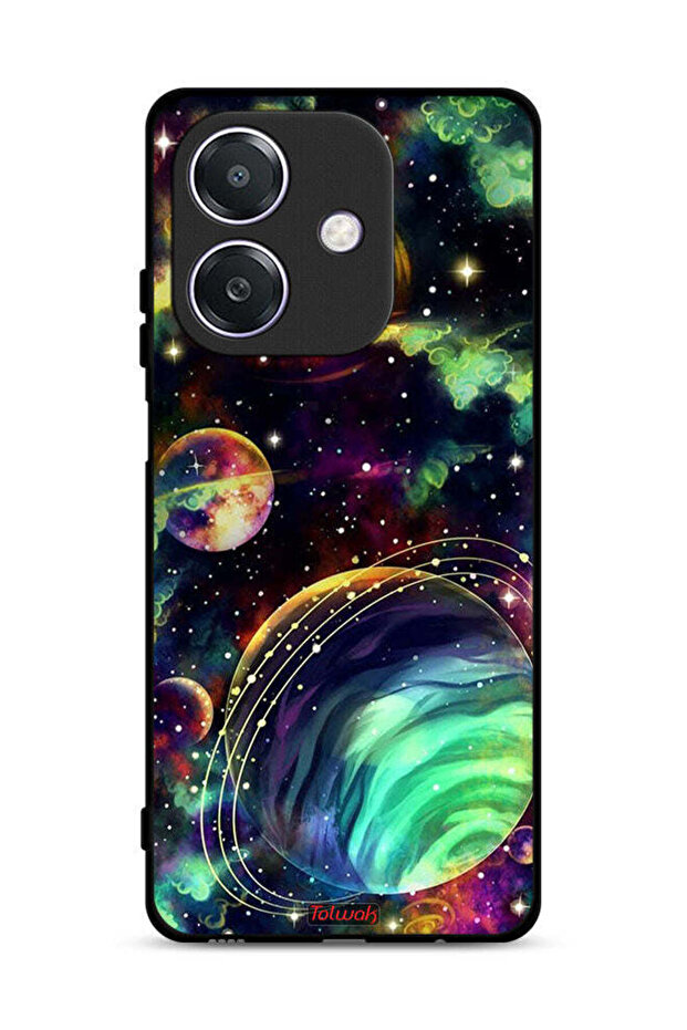 غطاء حماية لهاتف Oppo A3 5G بتصميم الكواكب