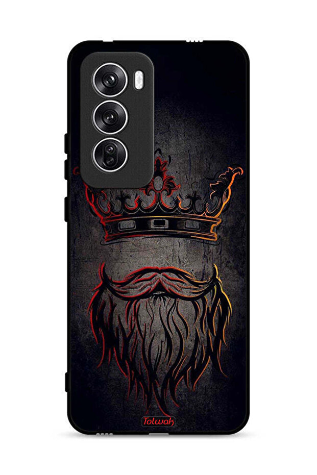 غطاء حماية لهاتف Oppo Reno12 5G بتصميم King Artwork