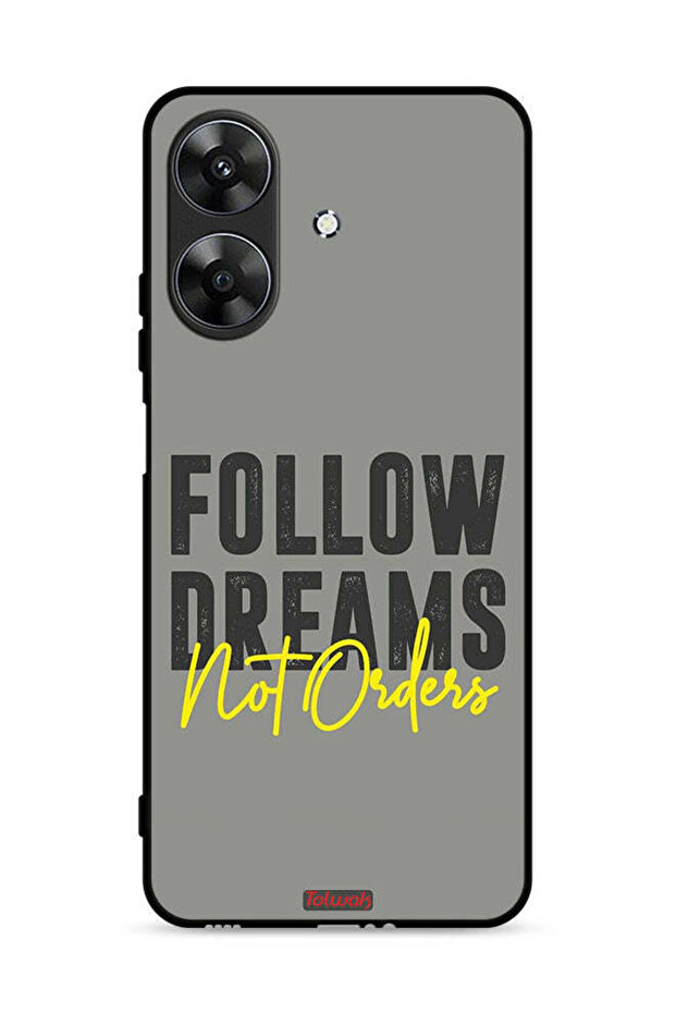 غطاء حماية لهاتف Realme Note 60 4G اتبع الأحلام وليس الأوامر