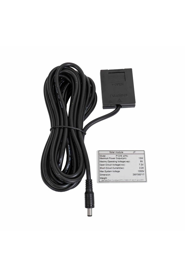 Solar-powered LED floodlight, 100W, separate panel, with remote control IP66 / ZTS8562 - 4