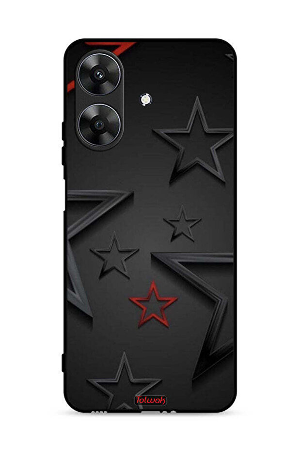 غطاء حماية بنقشة نجوم لهاتف Realme Note 60 4G
