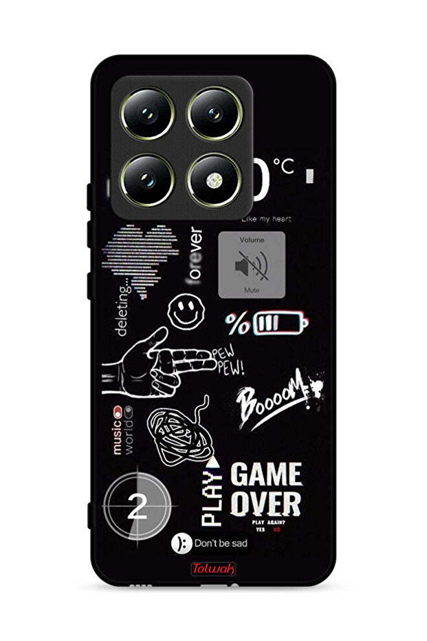 غطاء حماية لهاتف Xiaomi 14T 5G Game Over Pew Pew