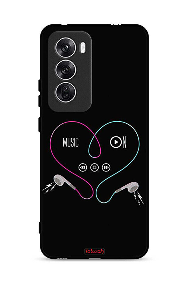 غطاء حماية Oppo Reno12 5G مع موسيقى