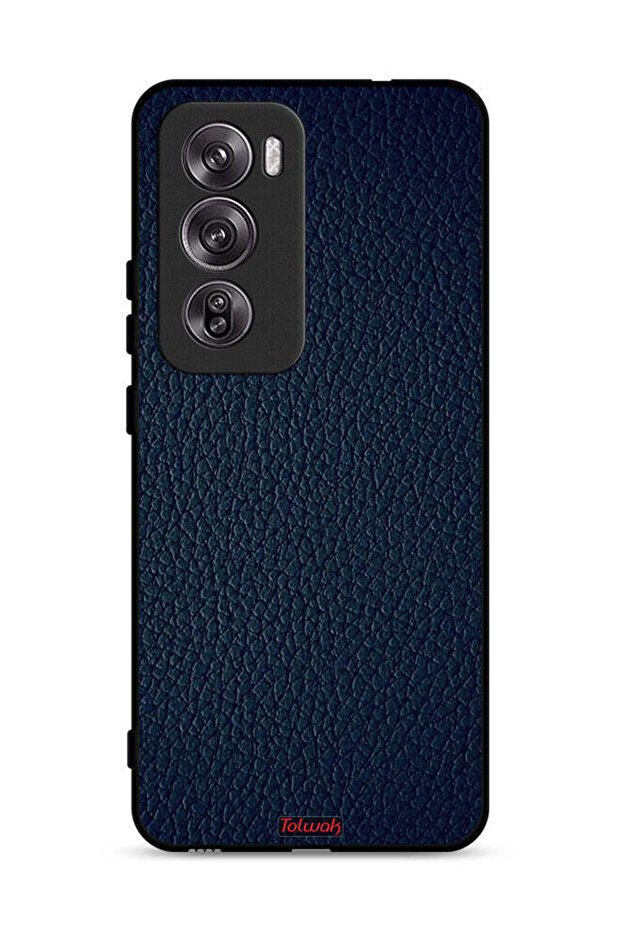 جراب حماية من الجلد بنمط هندسي لهاتف Oppo Reno12 Pro 5G