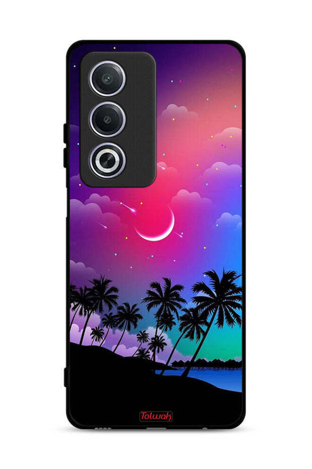 غطاء حماية Oppo A3 Pro 5G بنقشة قمر في الليل