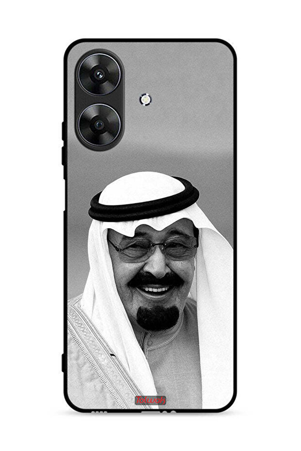 غطاء حماية لهاتف Realme Note 60 4G صورة الملك عبدالله مبتسمًا