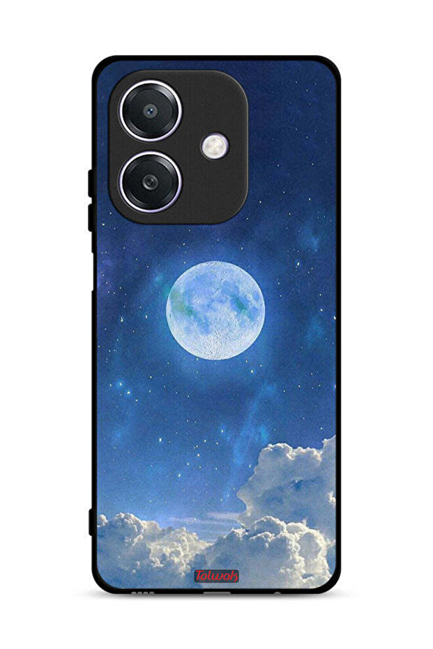 غطاء حماية لهاتف Oppo A3 5G بتصميم غيوم القمر
