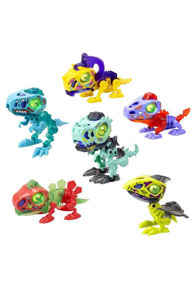 Sesli ve Işıklı Biopod Zombies Dinozor Robot Sürpriz Paket S4 - 2