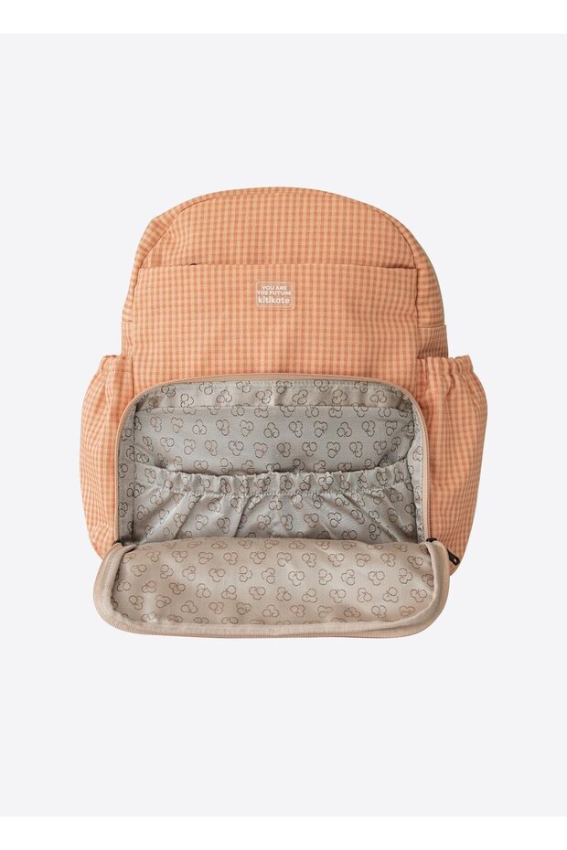 حقيبة ظهر مريحة باللون البرتقالي - 4