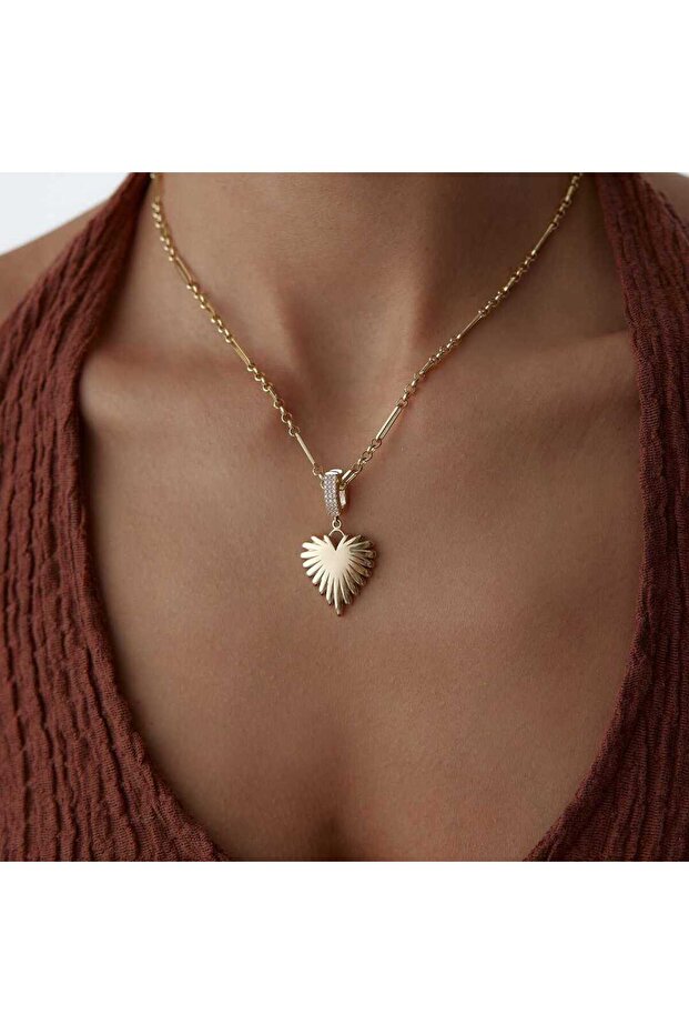 Madalyon Kalp Kolye - 1