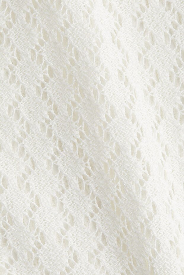 Delik Desenli Triko Üst - 5