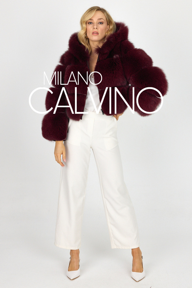 Hooded Fur Jacket Sleeves Detachable