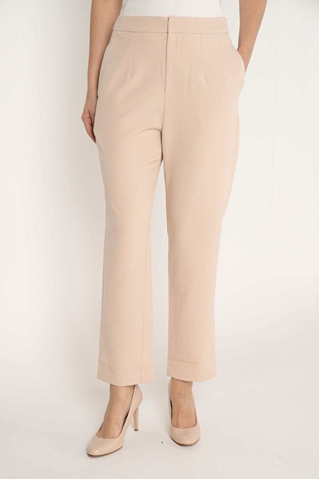 بنطال طويل كلاسيكي سادة - 1