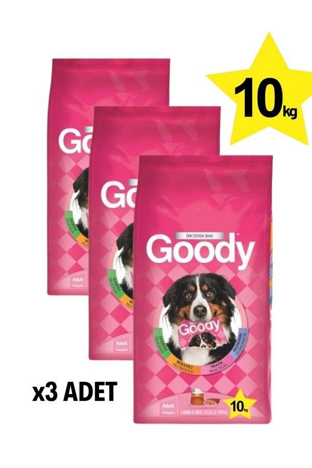 Kuzu Etli Ve Pirinçli Yetişkin Köpek Maması 10 Kg * 3 Adet - 1