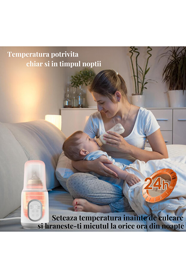 Bottle warmer, Multifunctional 8in1, Sterilizer, Timer, Keep warm 24h, Defrost function - 2