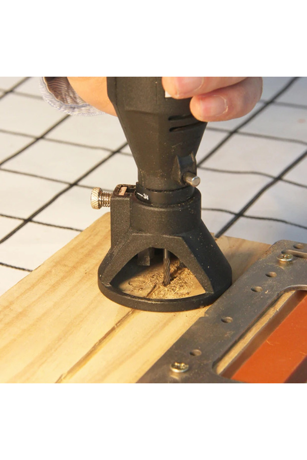 Rotary Tool Guide Rotary Router Milling Cutter Guide Attachment Twist Drill Bit Wood Carving Tool Ki - 6
