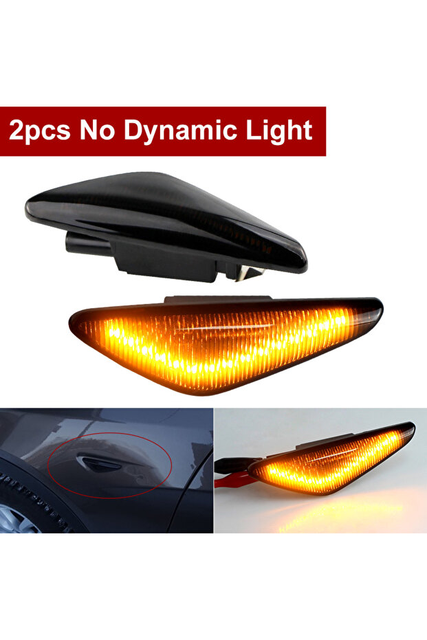 2 قطعة led أصفر 1 مجموعة دخان لا خطأ LED إشارة علامة جانبية ضوء لسيارات BMW X5 E70 X6 E71 E72 X3 F25 Se