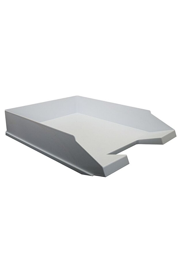 Document tray, stackable, flexible plastic, white - 1
