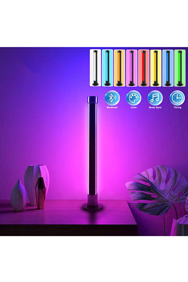 إضاءة LED ذكية محيطة 2 أضواء تدفق RGB تحكم تطبيق بلوتوث في التلفزيون والكمبيوتر