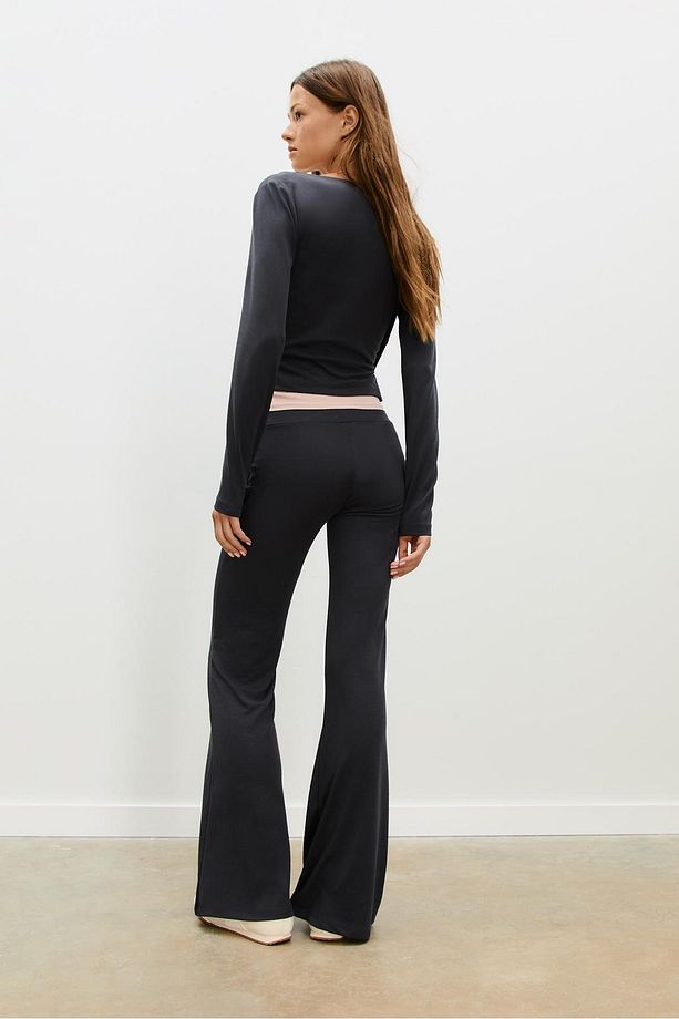 Modal Yumuşak Çan Paça Pantolon - 5
