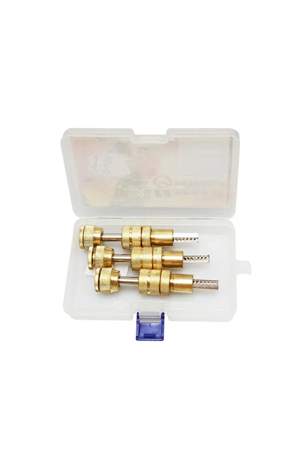 3pcs Set Newest GOSO Original Two-Row Semi Circle Keyway 11 Pins Dimple A.B KABA Locksmith Toolkit T - 1